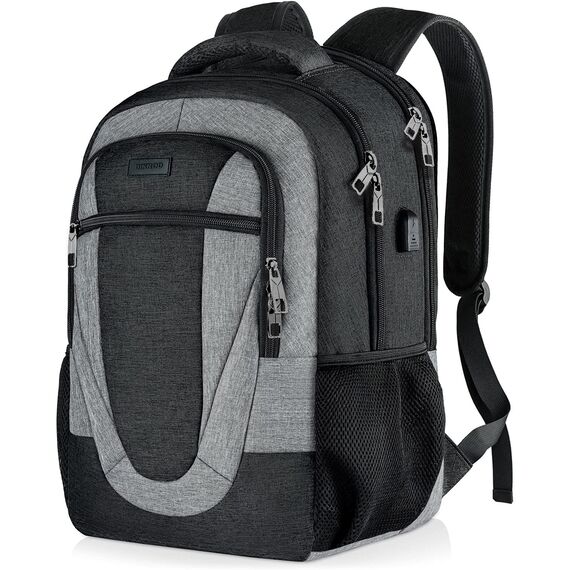 BIKROD Rucksack Herren und Damen, Schulrucksack Jungen Mädchen Teenager, Wasserdicht Rucksack | 15.6 Zoll Laptoptasche mit USB Ladeanschluss | Arbeit Reisen Wandern Backpack mit Anti Diebstahl Tasche
