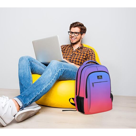 MATEIN Backpack Men, großer Laptop Rucksack 17,3 Zoll mit USB Ladeanschluss, Anti-Diebstahl Business Rucksack für Arbeit, Schulanfang, Reisen, Camping, Teenager Notebook Backpack, Batik