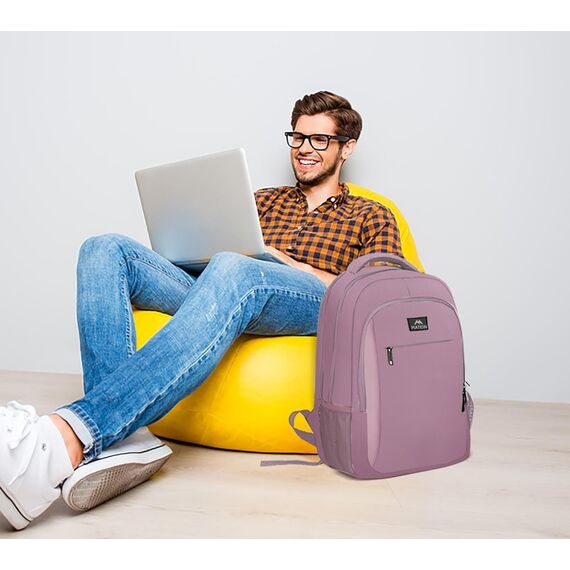 MATEIN Laptop Rucksack Damen, 17,3 Zoll Schulrucksack und Laptoptasche mit USB Ladeanschluss, Anti Diebstahl Business Rucksack für Arbeit, Reisen, Schultasche College Geschenk Männer, Lila