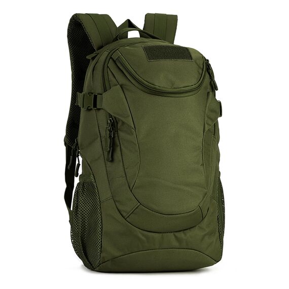 VINBAGGE Rucksack Molle Taktische Motorrad Wanderrucksack Outdoor Wasserdicht Trekkingrucksack 25L Campus Jagdrucksack Schulrucksack Jungen Daypack für Herren Damen Grün