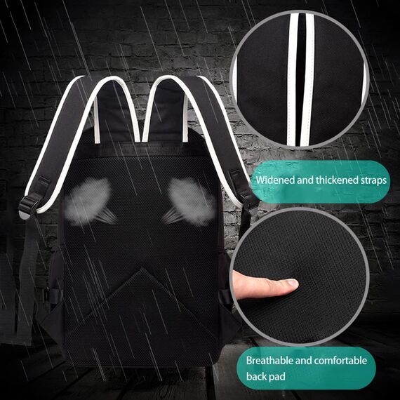 Asge Schulrucksack Jungen Mädchen Teenager Rucksack Groß 3-teiliges Set Schulranzen Reflektierender Wasserdicht Backpack School Bags for Boys Schultasche für Schule Travel Outdoor