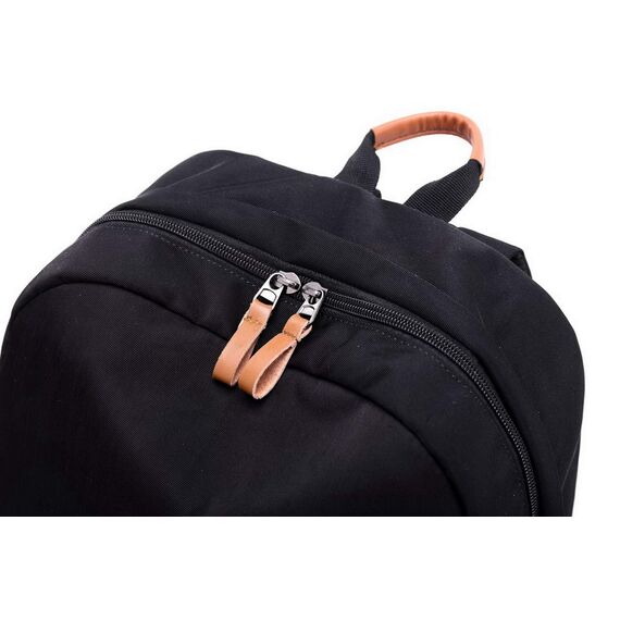 Joymoze Klassischer Einfarbiger Wasserdichter Schulrucksack für Teenager Retro Freizeit Rucksack Schwarz