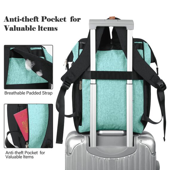 RJEU Rucksack Damen, Schulrucksack Mädchen, Rucksack mit einem USB-Ladeanschluss von 15,6 Zoll, Rucksack Geschenke für Frauen für Valentinstag, Muttertag, Geburtstag für Mutter, Schwester, Ehefrau