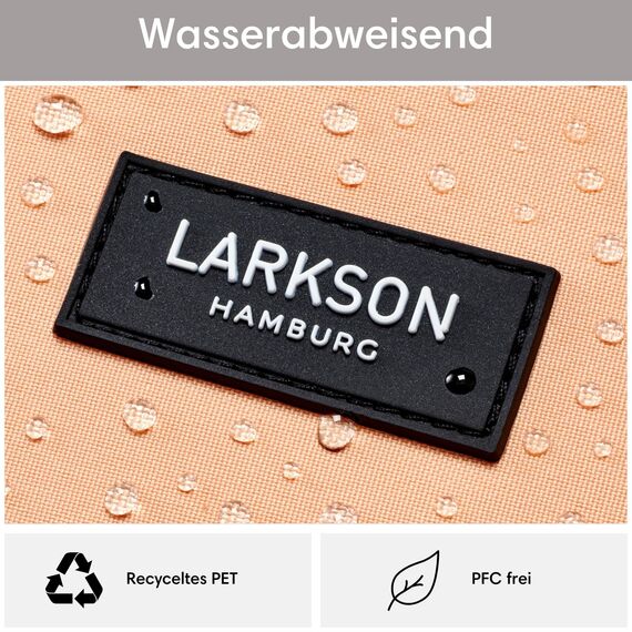 LARKSON Schulrucksack Mädchen & Jungen Teenager Orange - No 3 - Rucksack Damen & Herren für Schule - 16" Laptopfach - Aus Recyceltem PET - Wasserabweisend