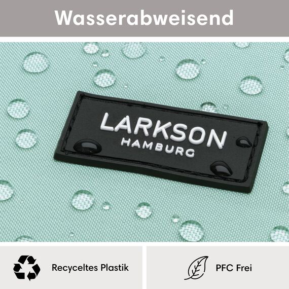 LARKSON Schulrucksack Mädchen & Jungen Teenager Mint - No 3 - Rucksack Damen & Herren für Schule - 16" Laptopfach - Aus Recyceltem PET - Wasserabweisend