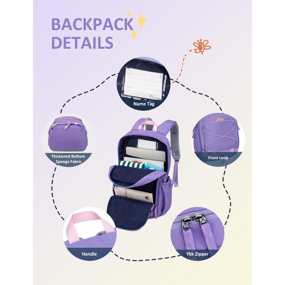 Mountaintop Kinderrucksack Mädchen Jungen Schulrucksack Schultasche für Schule Wander, 18L,