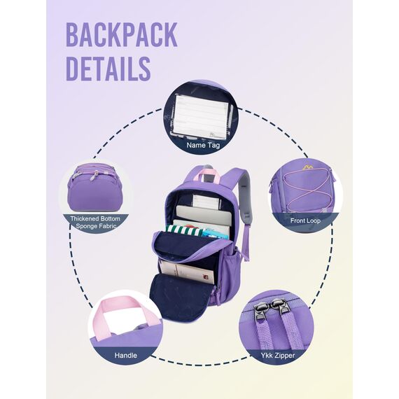 Mountaintop Kinderrucksack Mädchen Jungen Schulrucksack Schultasche für Schule Wander, 15L, 25 x 14 x 41 cm