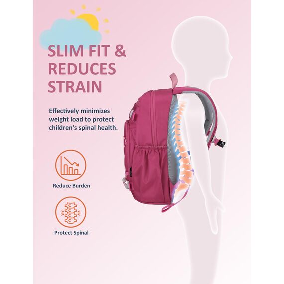 Mountaintop Kinderrucksack Mädchen Jungen Schulrucksack Schultasche für Schule Wander, 15L, 25 x 14 x 41 cm