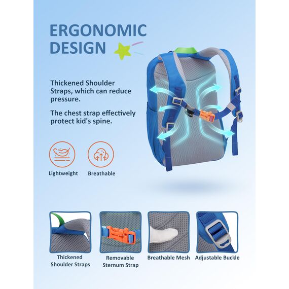 Mountaintop Kinderrucksack Mädchen Jungen Schulrucksack Schultasche für Schule Wander, 18L,