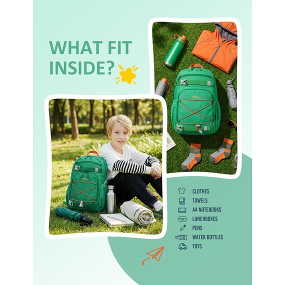 Mountaintop Kinderrucksack Mädchen Jungen Schulrucksack Schultasche für Schule Wander, 18L,