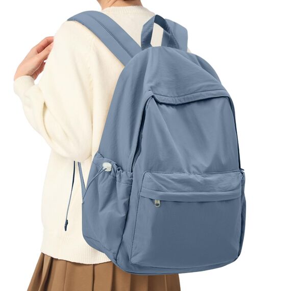 HYC00 Rucksack Schule Teenager Mädchen Damen Causal Schulrucksack College-Rucksack, leichte Schultasche Arbeitstasche für Jungen und Mädchen, passend für 14-Zoll-Laptop Daypack Bookbag,Blau
