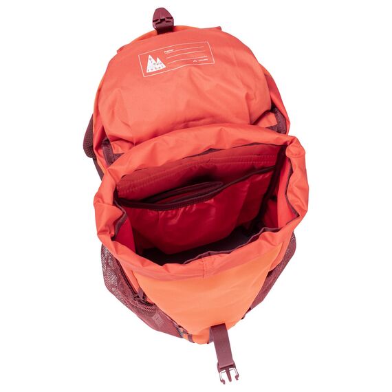 VAUDE Kinderrucksack Jungen & Mädchen Puck 10 Liter in rosa, komfortabler Wanderrucksack Kinder, Wetterfester Schulrucksack mit Regenhülle & Lupe, viel Stauraum