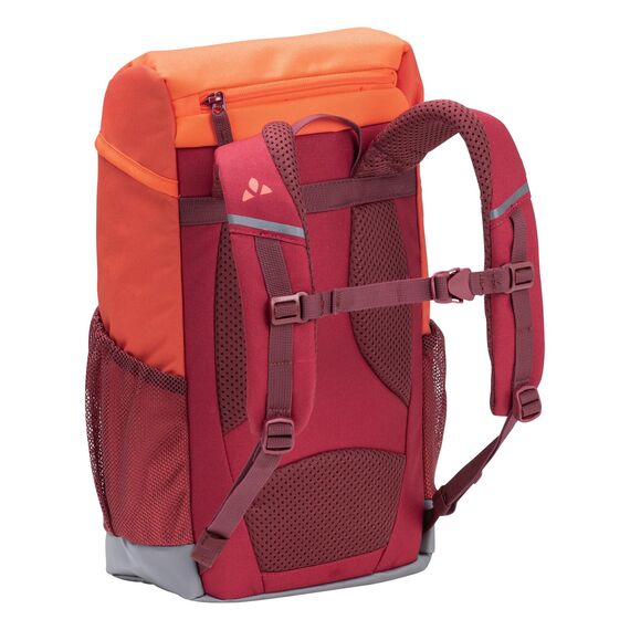 VAUDE Kinderrucksack Jungen & Mädchen Puck 10 Liter in rosa, komfortabler Wanderrucksack Kinder, Wetterfester Schulrucksack mit Regenhülle & Lupe, viel Stauraum