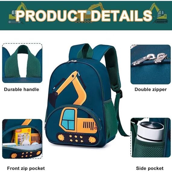 LOIDOU Kinderrucksack Jungen Kinder Rucksack Tagesrucksack Vorschulrucksack Kleinkind Kindergartentasche Schulrucksack für Schule die Kita