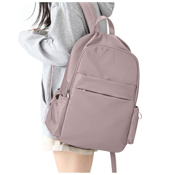 HYC00 Schulrucksack Damen Causal Travel Schultaschen 14 Zoll Laptop Daypack Bookbag für Teenager Mädchen Boys College-Rucksack Leichter Rucksack Wasserabweisend Bookbag Men Work Daypack,Pink Lila