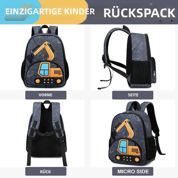 LOIDOU Product image Kinderrucksack Jungen Kinder Rucksack Tagesrucksack Vorschulrucksack Kindergartentasche Schulrucksack für Schule Kita