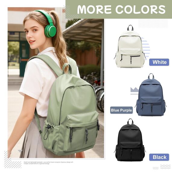 HYC00 Schulrucksack Teenager Mädchen Schultaschen Leichter Schultasche Mädchen Jungen Büchertasche School Backpack Girls College Rucksack Wasserdichter Laptop Rucksack Damen Casual Daypacks,Grün
