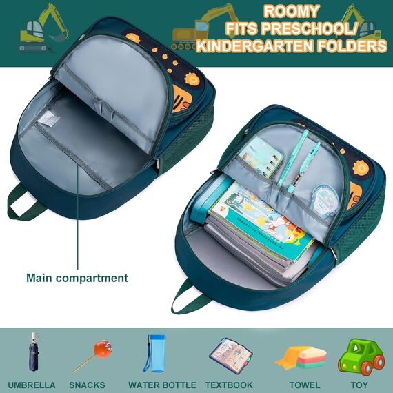 LOIDOU Kinderrucksack Jungen Kinder Rucksack Tagesrucksack Vorschulrucksack Kleinkind Kindergartentasche Schulrucksack für Schule die Kita