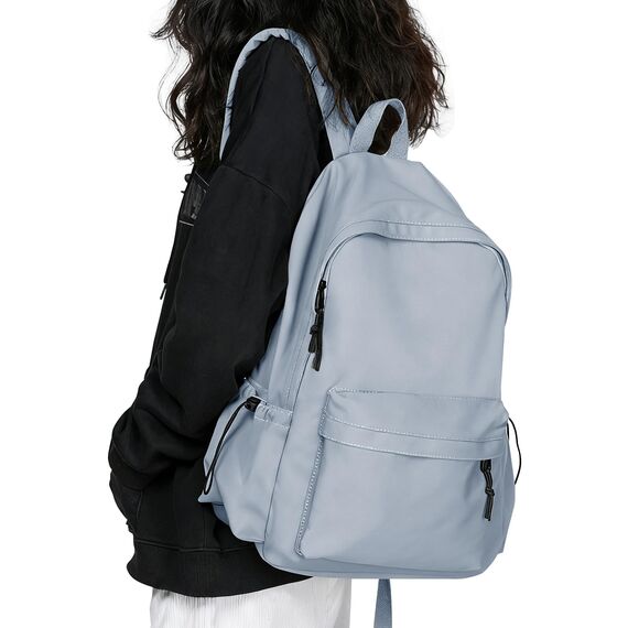 HYC00 Schulrucksack Damen, Causal Travel Schultaschen 14 Zoll Laptop Rucksack für Mädchen im Teenageralter Leichter Rucksack Wasserabweisend Bookbag College Boys Men Work Daypack,Blau