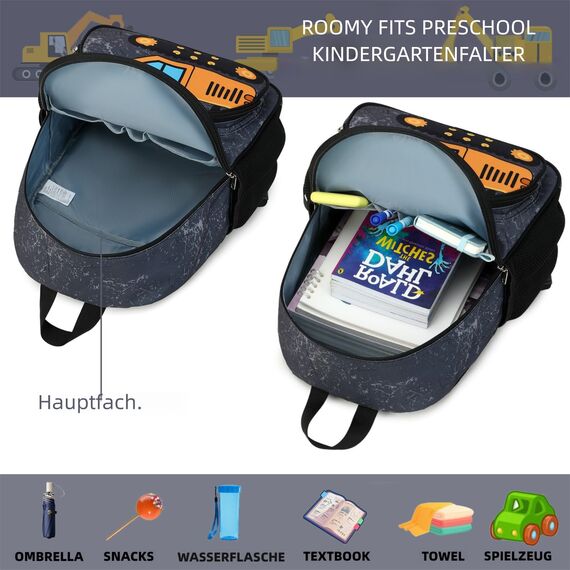 LOIDOU Product image Kinderrucksack Jungen Kinder Rucksack Tagesrucksack Vorschulrucksack Kindergartentasche Schulrucksack für Schule Kita