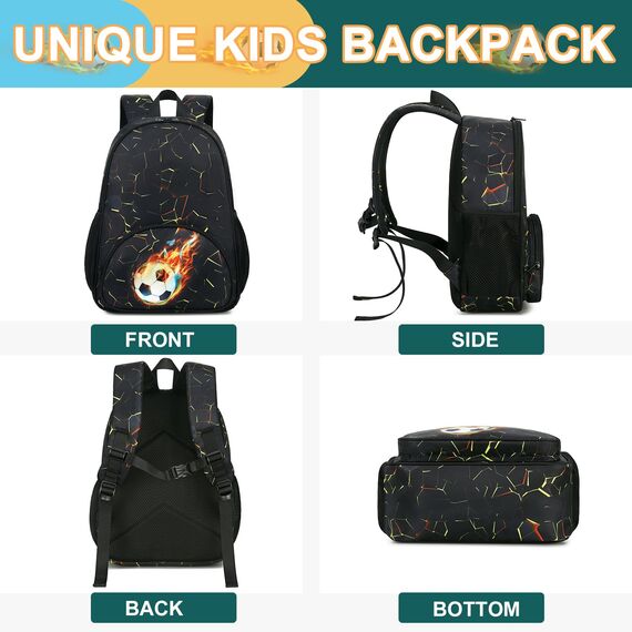 LOIDOU Kinderrucksack Jungen Kinder Rucksack Tagesrucksack Vorschulrucksack Kleinkind Kindergartentasche Schulrucksack für Schule die Kita