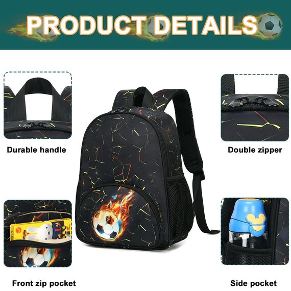 LOIDOU Kinderrucksack Jungen Kinder Rucksack Tagesrucksack Vorschulrucksack Kleinkind Kindergartentasche Schulrucksack für Schule die Kita
