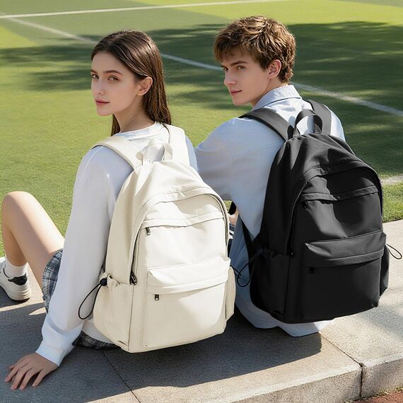 HYC00 Schulrucksack Teenager Mädchen Schultaschen Causal Daypacks Damen College Rucksack Leichter Rucksack Mädchen Teenager Schule Schultasche Wasserdicht Laptop Rucksack 14 zoll Backpack,Schwarz