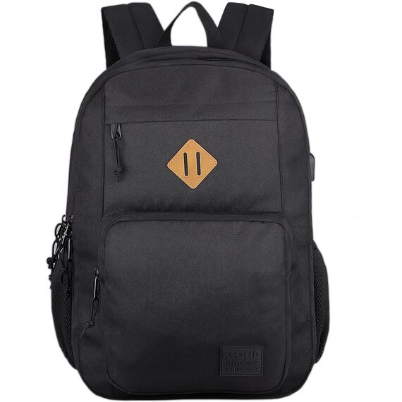 KEOFID Laptop Rucksack für Herren Damen, Großer Schulrucksack für Jungen, Mädchen und Teenager, Anti-Diebstahl Computer Ruck sack, 15,6 Zoll Laptop, Handgepäck Rucksack(Schwarz)