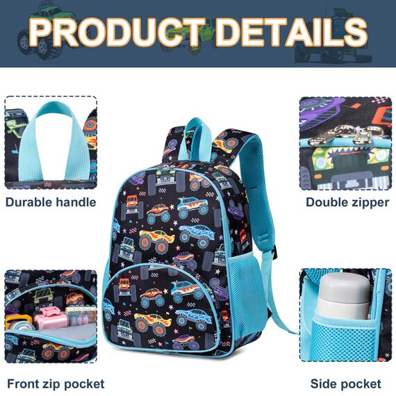 LOIDOU Kinderrucksack Jungen Kinder Rucksack Tagesrucksack Vorschulrucksack Kleinkind Kindergartentasche Schulrucksack für Schule die Kita
