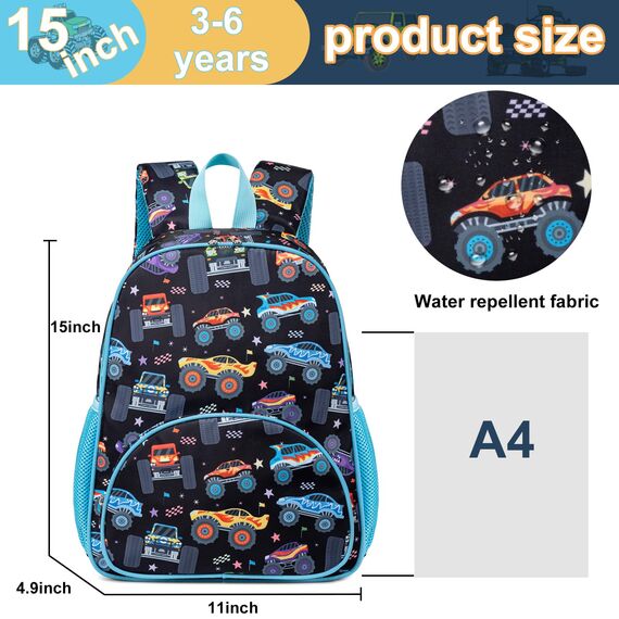 LOIDOU Kinderrucksack Jungen Kinder Rucksack Tagesrucksack Vorschulrucksack Kleinkind Kindergartentasche Schulrucksack für Schule die Kita