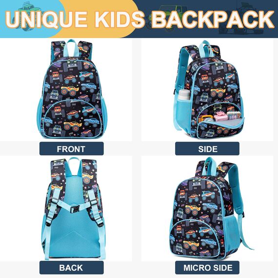 LOIDOU Kinderrucksack Jungen Kinder Rucksack Tagesrucksack Vorschulrucksack Kleinkind Kindergartentasche Schulrucksack für Schule die Kita