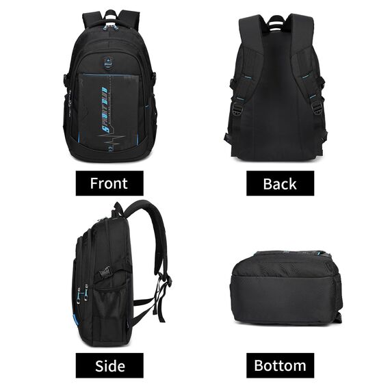 SIVENKE Rucksack Schulrucksack Jungen Teenager Schultasche Schulranzen Laptop Bag Multifunktionale Tagesrucksack Wasserabweisend Bookbag Backpack Kinderrucksack für Schule Reisen