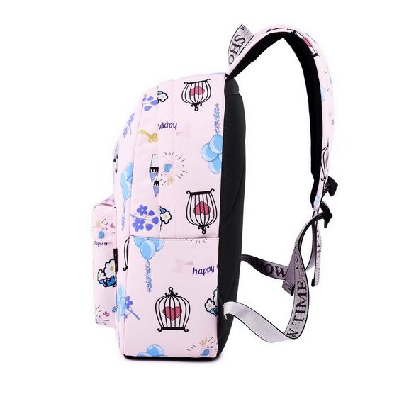 Joymoze Klassischer Einfarbiger Wasserdichter Schulrucksack für Teenager Retro Freizeit Rucksack (Schloss)