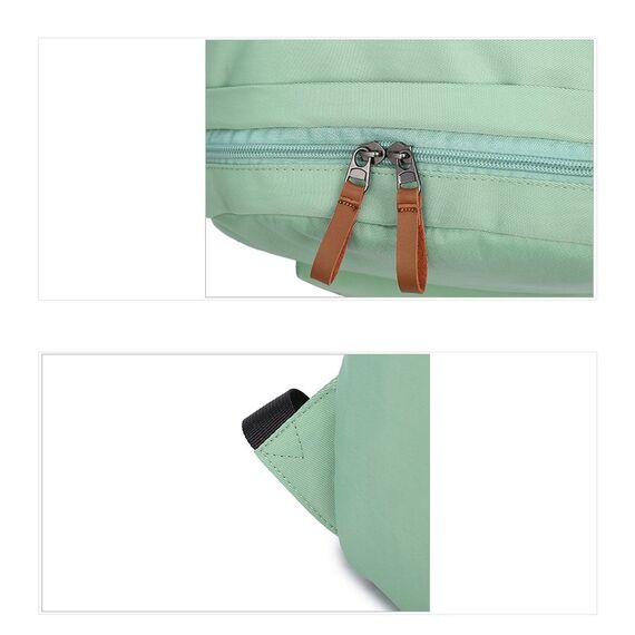 Joymoze Klassischer Einfarbiger Wasserdichter Schulrucksack für Teenager Retro Freizeit Rucksack Hellblau 840