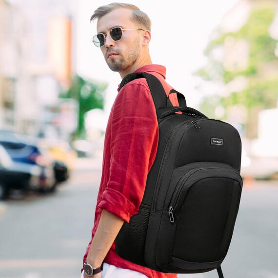 YIORMIOR Schulrucksack Jungen Mädchen Teenager, Rucksack Herren Damen Laptop Rucksack Daypacks für 15.6 Zoll Laptop Business Rucksack mit USB Ladeanschluss 35L