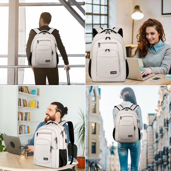 Liokesa Schulrucksäcke, beige, 40 cm