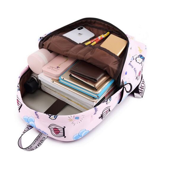 Joymoze Klassischer Einfarbiger Wasserdichter Schulrucksack für Teenager Retro Freizeit Rucksack (Schloss)