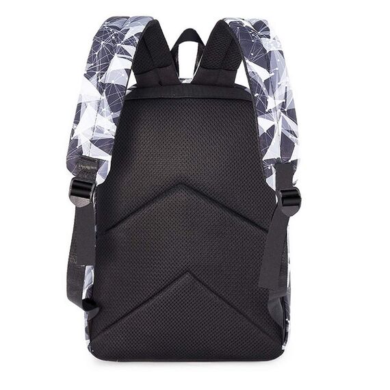 Joymoze Klassischer Einfarbiger Wasserdichter Schulrucksack für Teenager Retro Freizeit Rucksack (Sternenklarer Himmel)