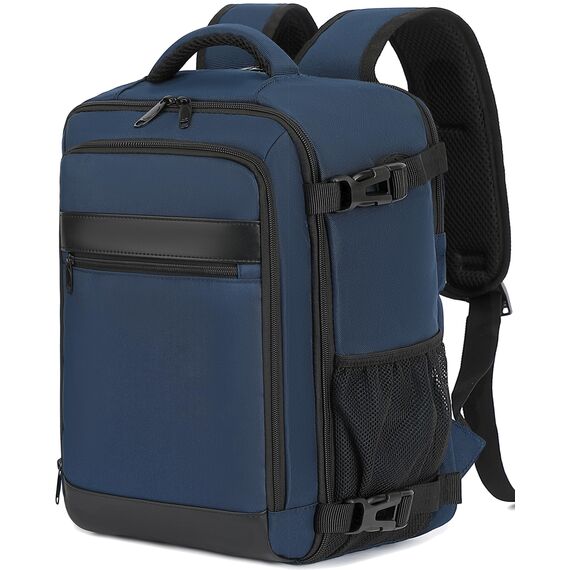 KLOSTAIN Handgepäck Rucksack 40x20x25 für Ryanair Klein Handgepäck Rucksack Flugzeug Reiserucksack Tasche 20L mit 14 Zoll Laptop Eurowings für Damen Herren Teenager Schulrucksack,Tiefblau