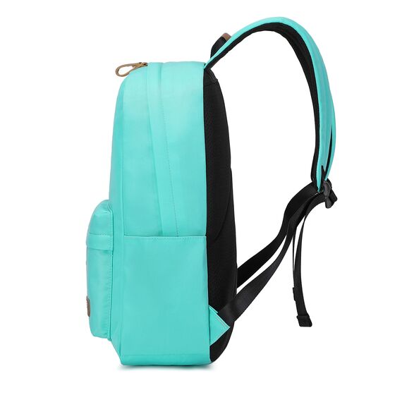 Joymoze Klassischer Einfarbiger Wasserdichter Schulrucksack für Teenager Retro Freizeit Rucksack Grün