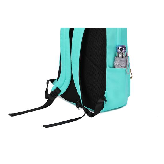 Joymoze Klassischer Einfarbiger Wasserdichter Schulrucksack für Teenager Retro Freizeit Rucksack Grün
