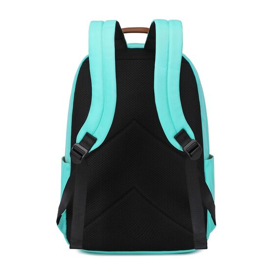 Joymoze Klassischer Einfarbiger Wasserdichter Schulrucksack für Teenager Retro Freizeit Rucksack Grün