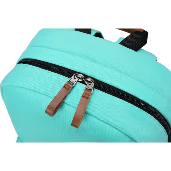 Joymoze Klassischer Einfarbiger Wasserdichter Schulrucksack für Teenager Retro Freizeit Rucksack Grün