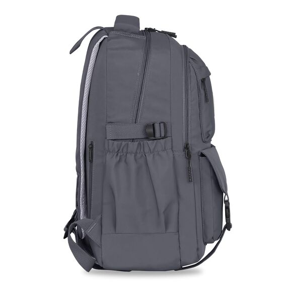 FIORETTO schulrucksack Teenager Mädchen Damen Schulranzen Schultasche School Bag Rucksack Schule 14" Laptopfach, Wasserabweisend & Leicht Dunkelgrau