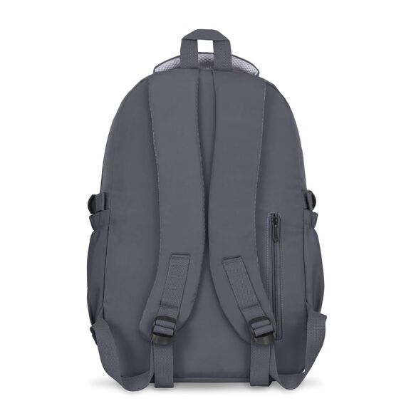 FIORETTO schulrucksack Teenager Mädchen Damen Schulranzen Schultasche School Bag Rucksack Schule 14" Laptopfach, Wasserabweisend & Leicht Dunkelgrau