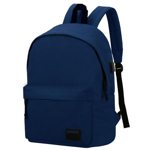 SUPACOOL Leichter Laptop Rucksack für Herren Damen, Schulrucksack mit USB Ladeanschluss für Jungen, Mädchen und Teenager, Rucksack Daypack für College