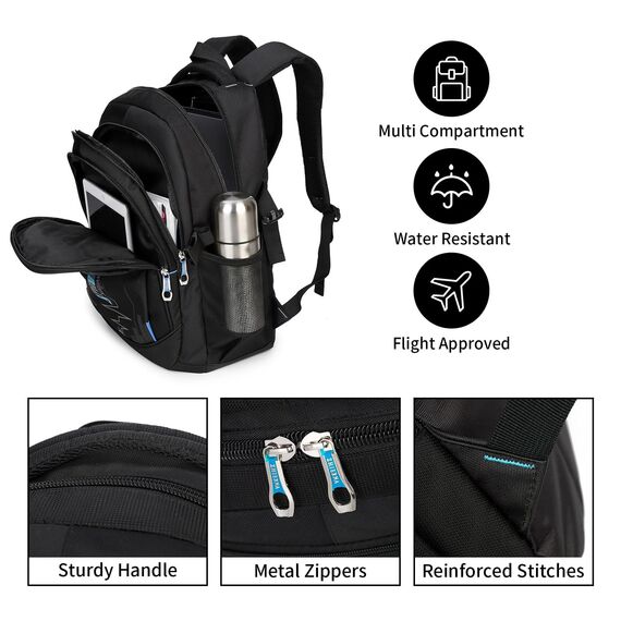 SIVENKE Rucksack Schulrucksack Jungen Teenager Schultasche Schulranzen Laptop Bag Multifunktionale Tagesrucksack Wasserabweisend Bookbag Backpack Kinderrucksack für Schule Reisen