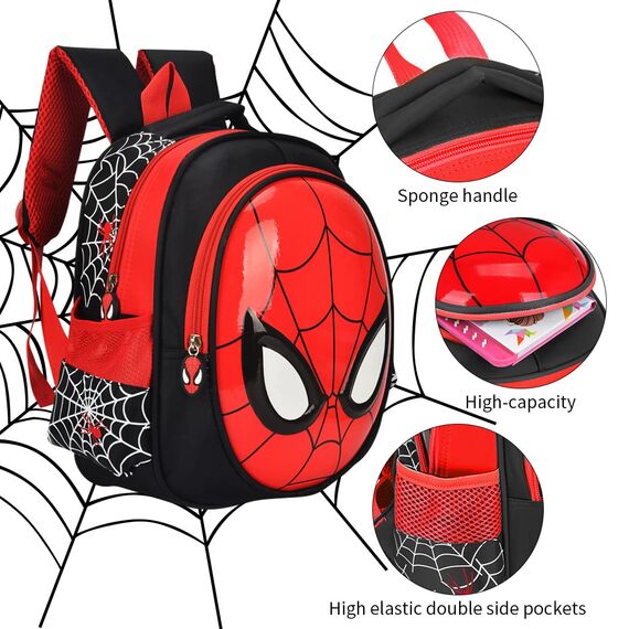Philoctes Rucksack Kindergarten, Kinderrucksack, Kinder Tasche, 3D Gedruckter Schulrucksack, Hero Kindergarten Buch Taschen für Jungen Mädchen, 24 * 10 * 32CM
