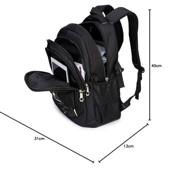 SIVENKE Rucksack Schulrucksack Jungen Teenager Schultasche Schulranzen Laptop Bag Multifunktionale Tagesrucksack Wasserabweisend Bookbag Backpack Kinderrucksack für Schule Reisen