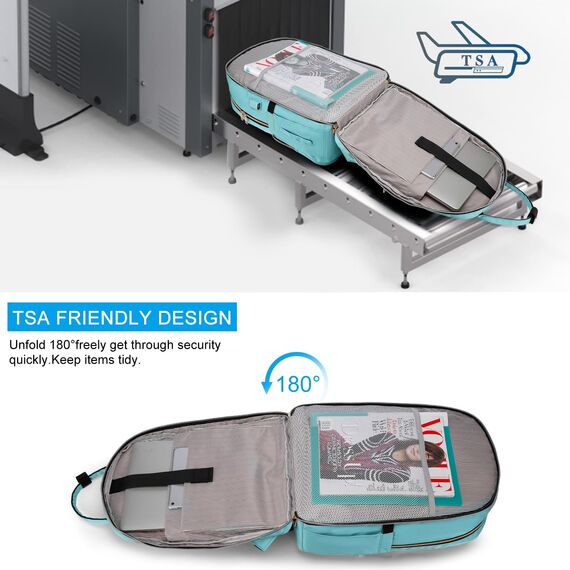 YAMTION Rucksack Damen,Schulrucksack Frauen Schultasche Mädchen Teenager Tagesrucksack mit USB und Laptopfach für Schule Universität Büro Arbeit Stadt